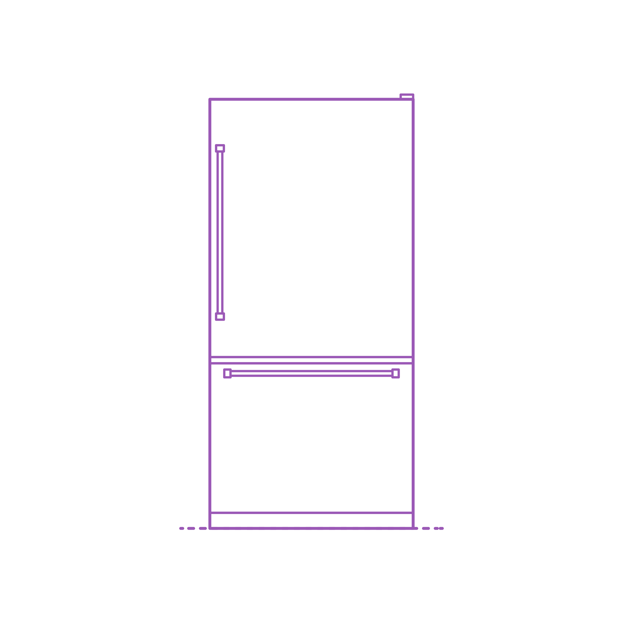 Fixtures Refrigerators Two Door Lower Freezer Engraving Svg Design Free Vectors